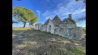 Martina Franca. Group of trulli and lamia in a panoramic position.
