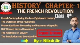 History chapter 1 The French Revolution  most Imp chapter's in history ( Rapid Revision )  