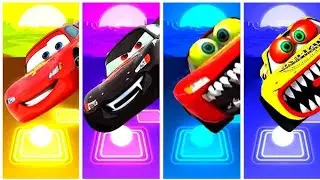 Lightning McQueen Eater 😎🪩 Coffin Dance Song (COVER) Tiles Hop edm music 