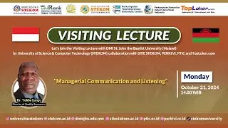 Visiting Lecture program organized by the Faculty of DMI St. John the Baptist University Day 1