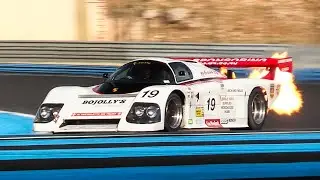 1985 March 85G IMSA GTP w/ Porsche 2.8 Single Turbo Flat-6 Sound & Flames in action on track!