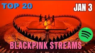 BLACKPINK Spotify Streams Daily Ranking JAN 3