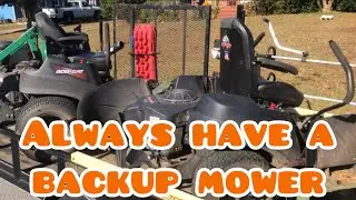 Backup mower kept the hustle going.