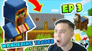 I Meet Wandering Trader and Rebuild New House - Minecraft Survival - Ep 3