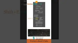 Edit poly modifier | Vertex shortcut