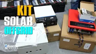 KIT Energia Solar Retrofit com INVERSOR HÍBRIDO OffGrid 3000W PHB, Nunca mais fique no ESCURO