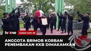 Jenazah Brimob yang Gugur Ditembak KKB Dimakamkan secara Militer | Kabar Hari Ini tvOne