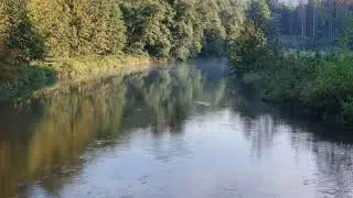 River Semois near Dohan in the Ardennes by drone air 3