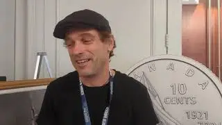 Yves B&eacute;rub&eacute;... artist of the new Bluenose Dimes.