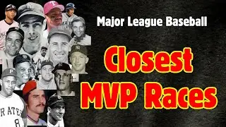 The Closest MVP Races in Major League Baseball History. #baseballreference #baseballtrivia