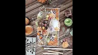 Step-by-Step tutorial Autumn mixed-media card with alcohol inks/