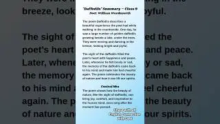 Daffodils Poem Summary & Central Idea | Class 9 English | William Wordsworth | Easy Notes for Exams