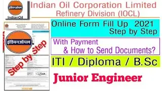 IOCL JE Non Executive Online Form 2021 Kaise Bhare How to Fill IOCL Refinery JEA Online Form 2021