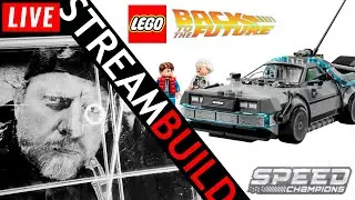 🔴  Building LEGO Time Machine from Back to the Future (77256) Live!
