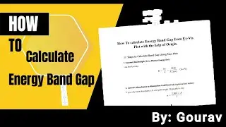 Calculating the Energy Band Gap A Step by Step Guide Using UV Vis Data in Origin