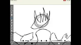 1hr drawing (His name is Galix, and the lil black ball is Cosmos!)