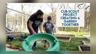 Cub Scout (Lion) Project! Creating a Garden together with my Kindergartener