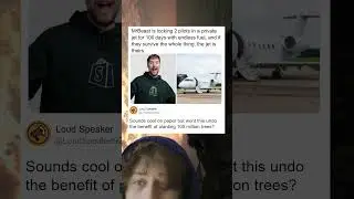 Days In A Jet Vs Planting Million Trees