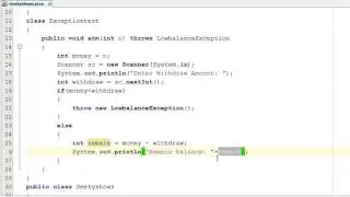 211. User Defined Checked Exception in Java Programming (Hindi)