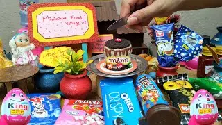 Miniature Rainbow Oreo & M&M's Cake | Miniature Food Village