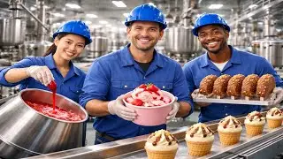 Inside Ice Cream Factory | From Dairy Farm to Delicious Ice Cream
