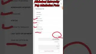 Allahabad University Admission Fees Payment Error | Payment is not happening #au #fees #pay #admi...