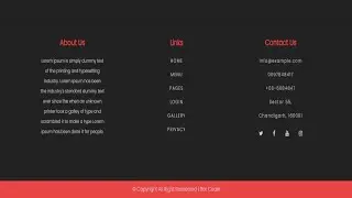 HTML CSS Responsive Footer | Bot Coder
