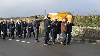 Guard of honour for Paddy Brennan,Ballyheigue.Co.Kerry.17/11/2020.