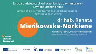 V Forum Edukacji Zawodowej Europass i Euroguidance | Keynote Speech Online | 4 grudnia 2025