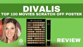 Top 100 Movies Scratch Off Poster - Films of all Time Bucket List - 24x16