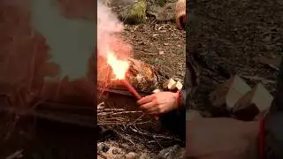 Emergency Road Flare Fire