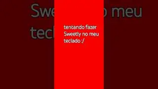 Tentando fazer Sweetly do Lord kael no meu teclado. #lofi #rain #music #teclado #musica