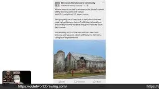 Breaking Brewery News: Quiet World Brewing, New London Wisconsin