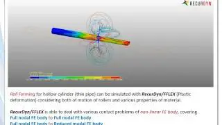 Roll Forming Simulation with RecurDyn/FFLEX