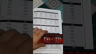 3 DIGIT ADDITION AND SUBTRACTION @skillshorts7676 #abacus #abacusclasses #abacusforkids