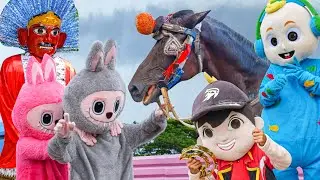 ONDEL-ONDEL JOGET BADUT LABUBU KUDA DELMAN!! LAGU LABUBU DAN ABC SONG!!