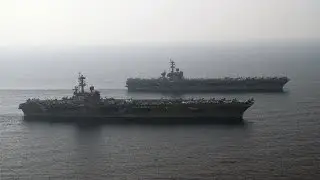 Carl Vinson and George H.W. Bush Strike Groups Turn Over in 5th Fleet (HL22)