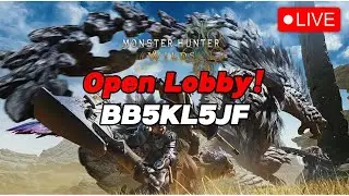 🔴Live - Monster Hunter Wilds Open Lobby Stream! Gogma Farm!! Come Join!!