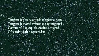 Trigonometric Identity Song