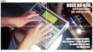 BOSS DR-880 MIDI DRUM SEQUENCER quick Test Demo