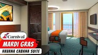 Carnival Mardi Gras | Havana Cabana Suite Full Walkthrough Room Tour & Review 4K