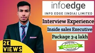 Info edge India ltd Interview Experience | Inside Sales Executive | Selection Process | #mbawala |