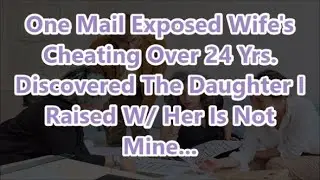 One Mail Exposed Wife's Cheating Over 24 Yrs. Discovered The Daughter I Raised W/ Her Is Not Mine...