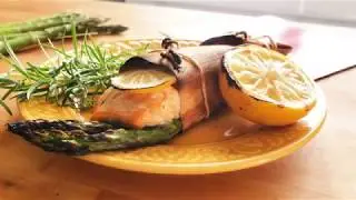 How to Grill Using Cedar Wraps - Salmon and Asparagus