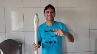 Faça trocador de lampada de cano PVC