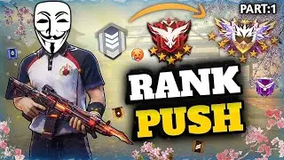 INSANE BR Rank Push Challenge !! | Free Fire |  No Commentary Gameplay 😱 | Part-1