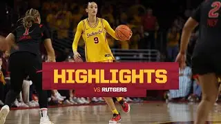 USC Women&rsquo;s Basketball vs Rutgers Highlights | Trojans win 71-39