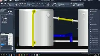 Plant 3D - Select nozzles and align nozzles on tanks using line method