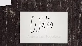 Watson Animated Handwriting Motion Graphics Templates