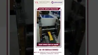 Tissue candles knife kit packed using our inverted flow wrap machine by VK Engineering & Company